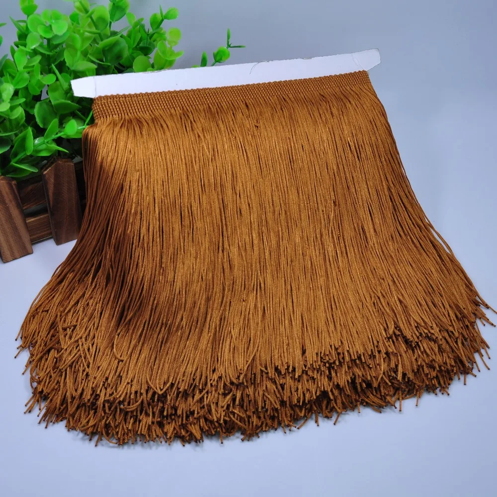Wholesale 15CM High Quality Polyester Double Thread FringeTassel for Dress Decoration