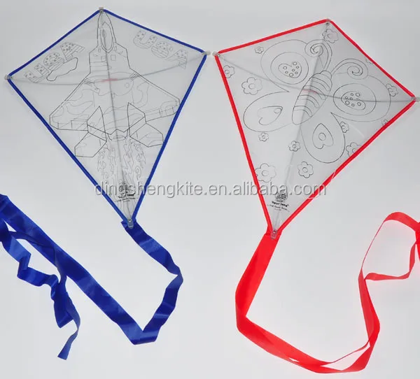 Teaching kite trainer kite DIY diamond kite for kids