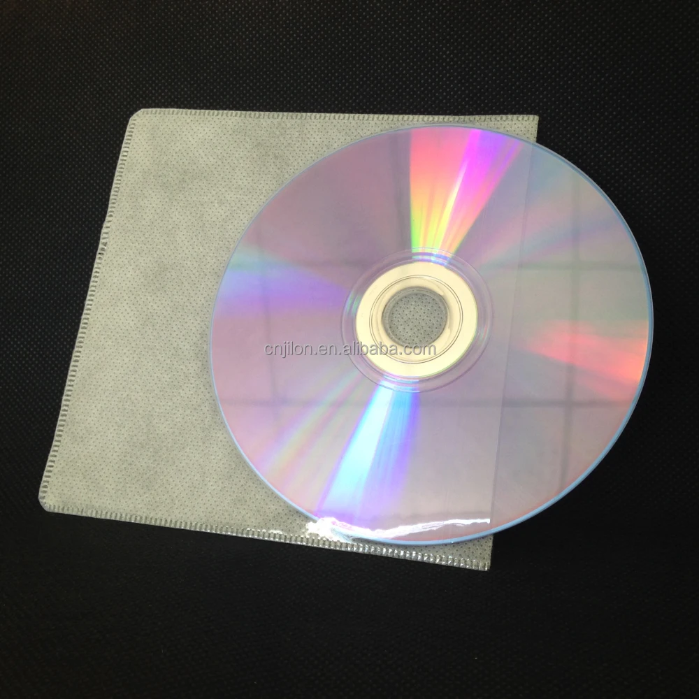 One Side PP+Non-woven Material CD Transparent Plastic Sleeve Packaging
