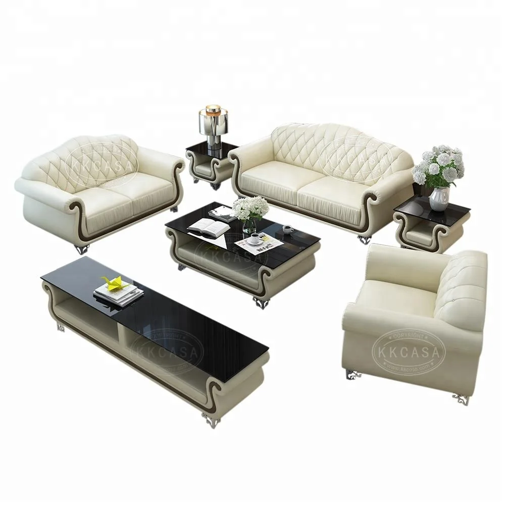 Luxury Italy Life Used Style Living Room Modern Furniture sofa set