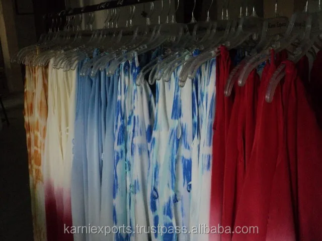 SILK tie Dye Shibbori Evening Cocktail Dress Trapeze Dresses FABRICS SILK for Bulk Export