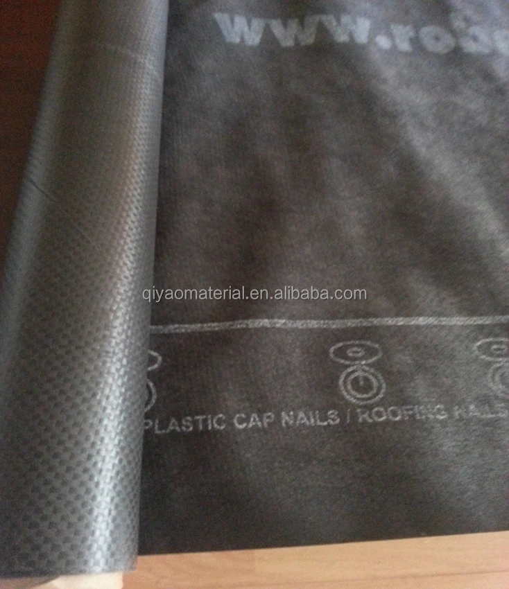 Building synthetic roofing underlayment waterproof membrane