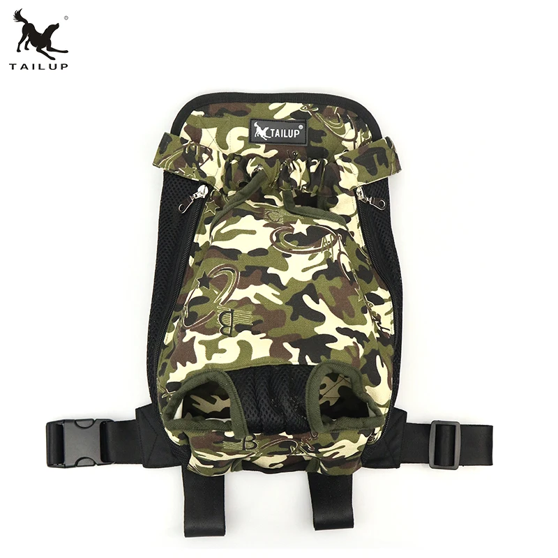 Portable Dog Front Carrier Backpack Legs Out & Breathable Travel Outdoor Bag