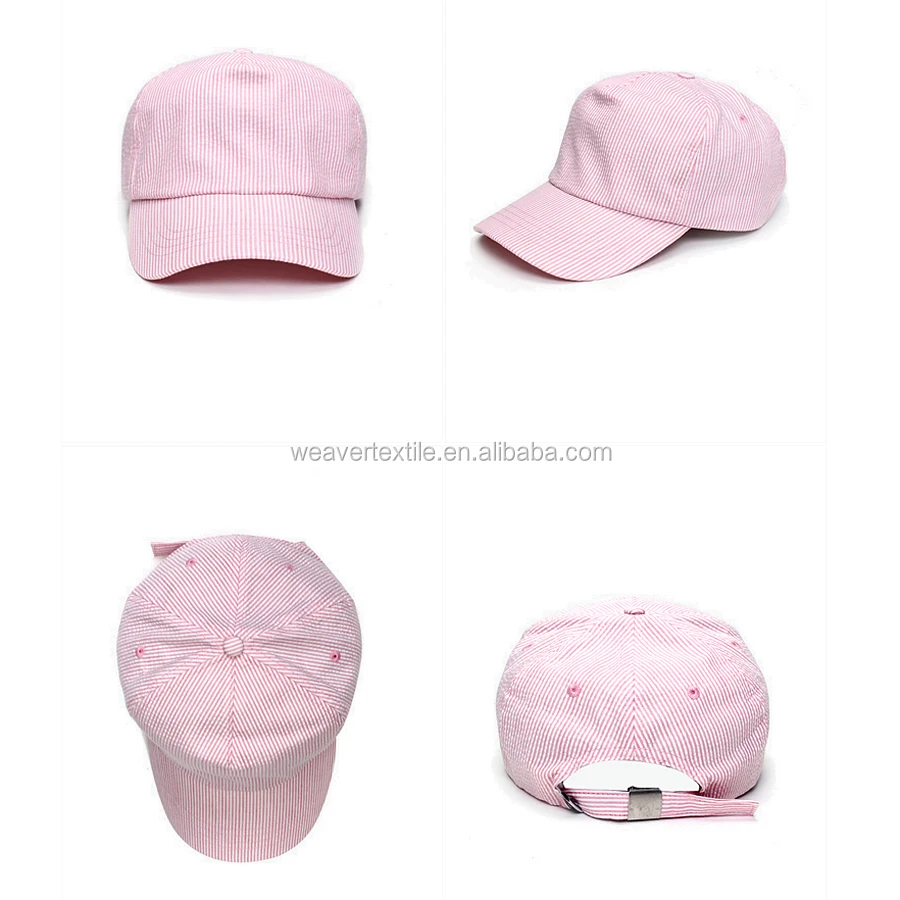
Custom Design Cotton Striped 5 Panel Plain Baseball Cap 