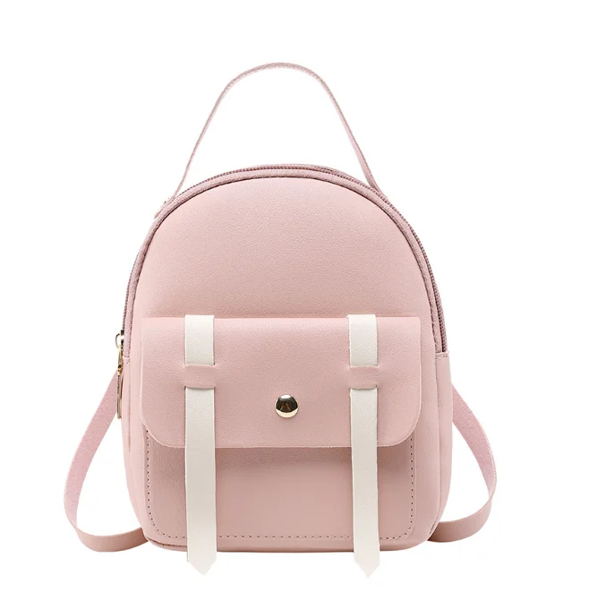 2023 Popular Women Small School Bags PU Leather Shoulder Bags Waterproof Handbag Leisure Bag