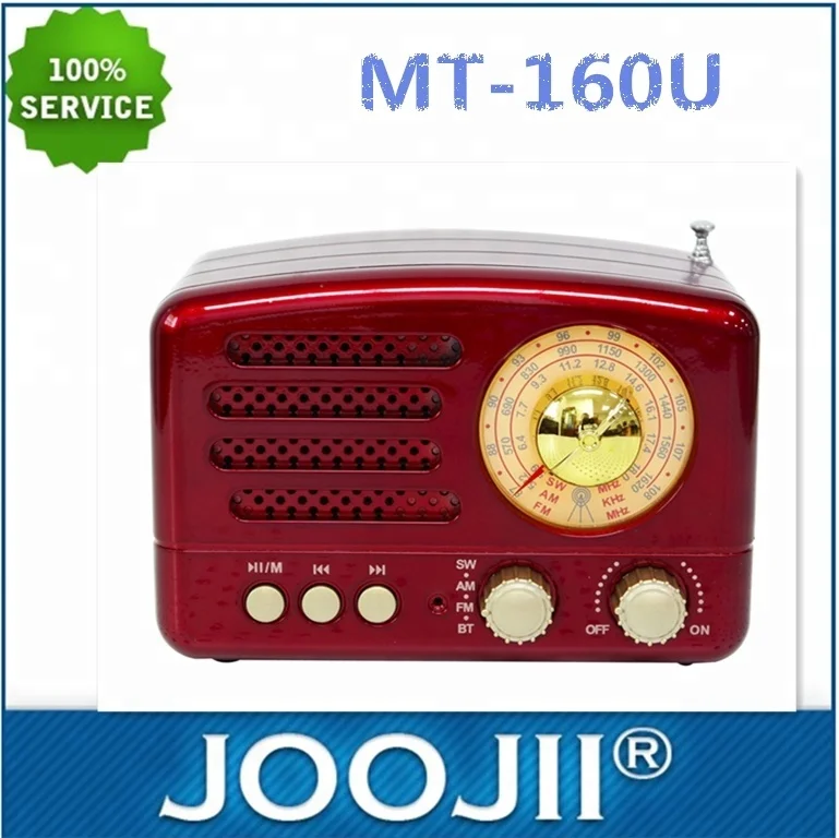 Desk top retro FM/AM/SW radio with USB/BT/TF/built in battery