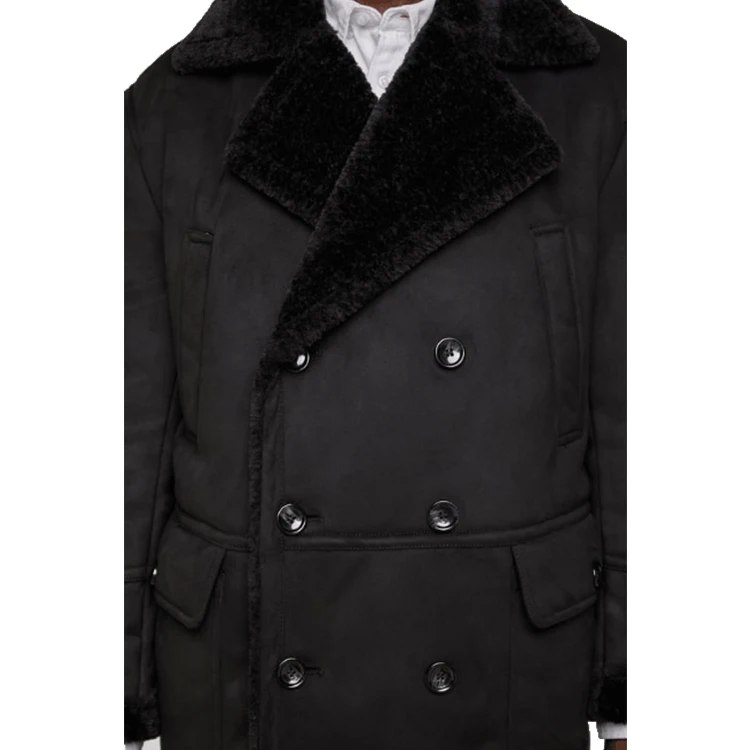 Custom winter wool overcoat mens classic dress outdoor casual west coat