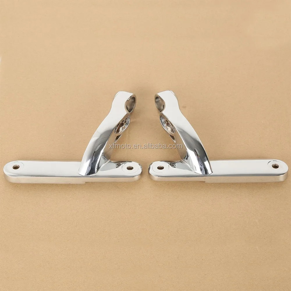 TCMT  Motorcycle Parts Chrome Auxiliary Lighting Brackets For Street Glide Frame Parts 2009-2016 XF2906329-E