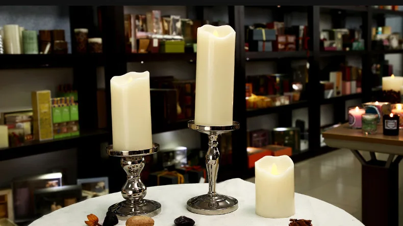 battery operated flameless christmas led lights candles real wax  with remote control/LED candle light