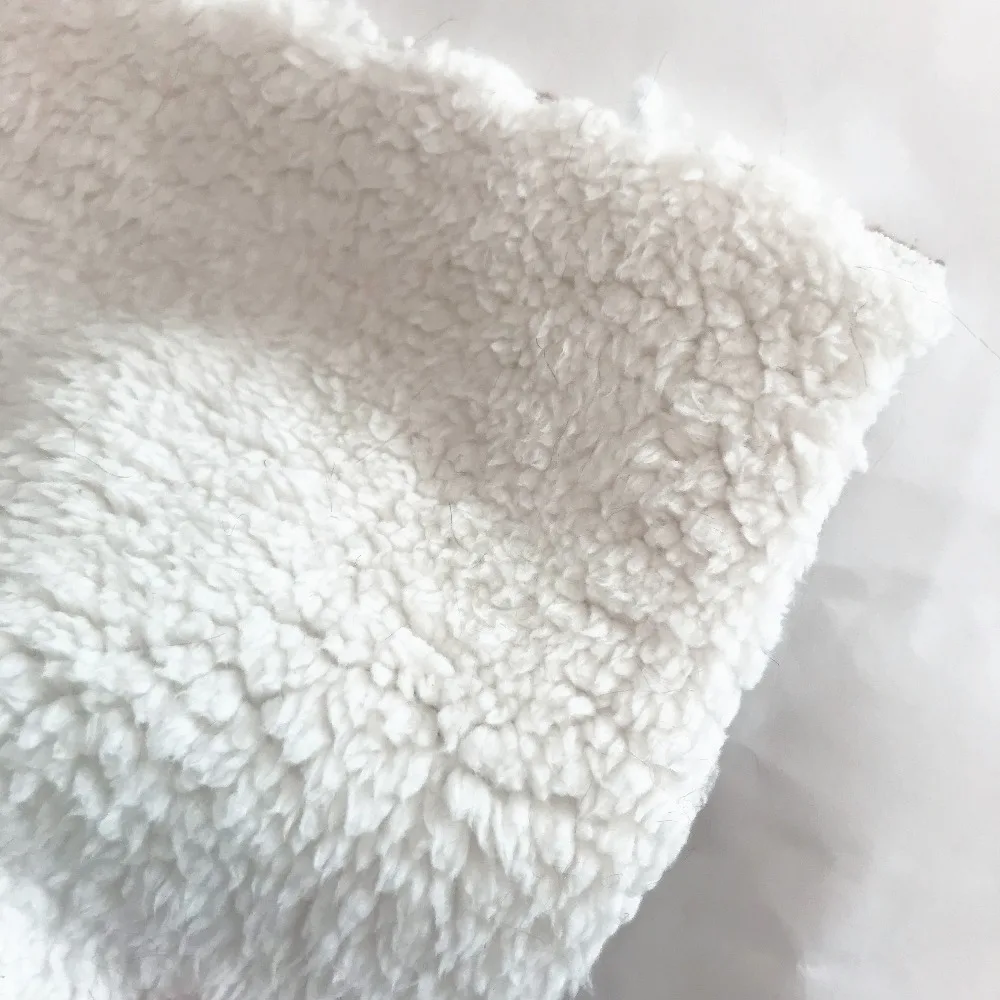 100% polyester super soft sherpa suede bonded fleece fabric for fashion garment