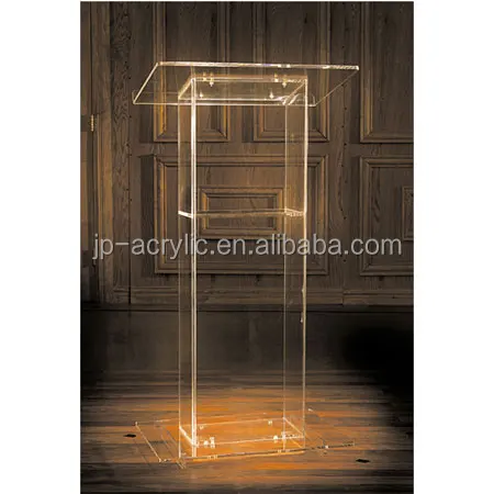 Custom wholesale modern acrylic lectern podium made in china