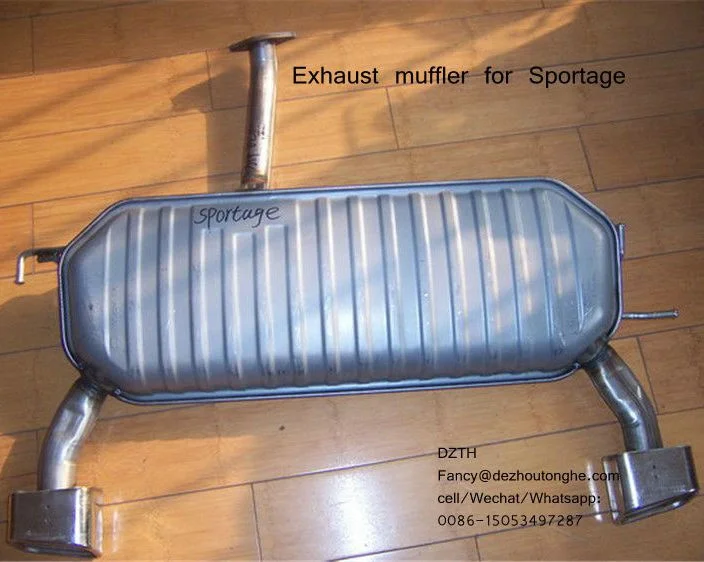 409 stainless steel Car exhaust muffler /silencer tuscon / Sportage exhaust muffler
