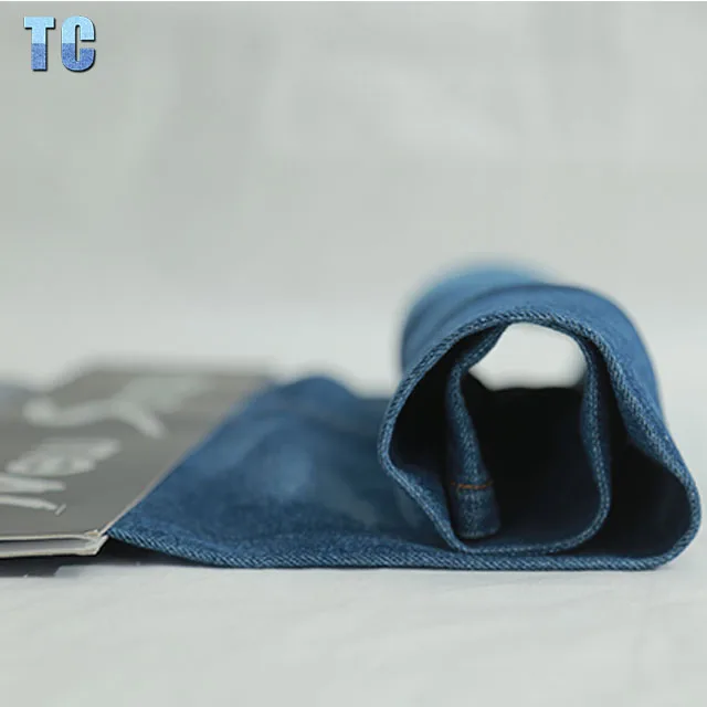 11 oz cotton poly twill lihgt blue cheap denim fabric specification in turkey