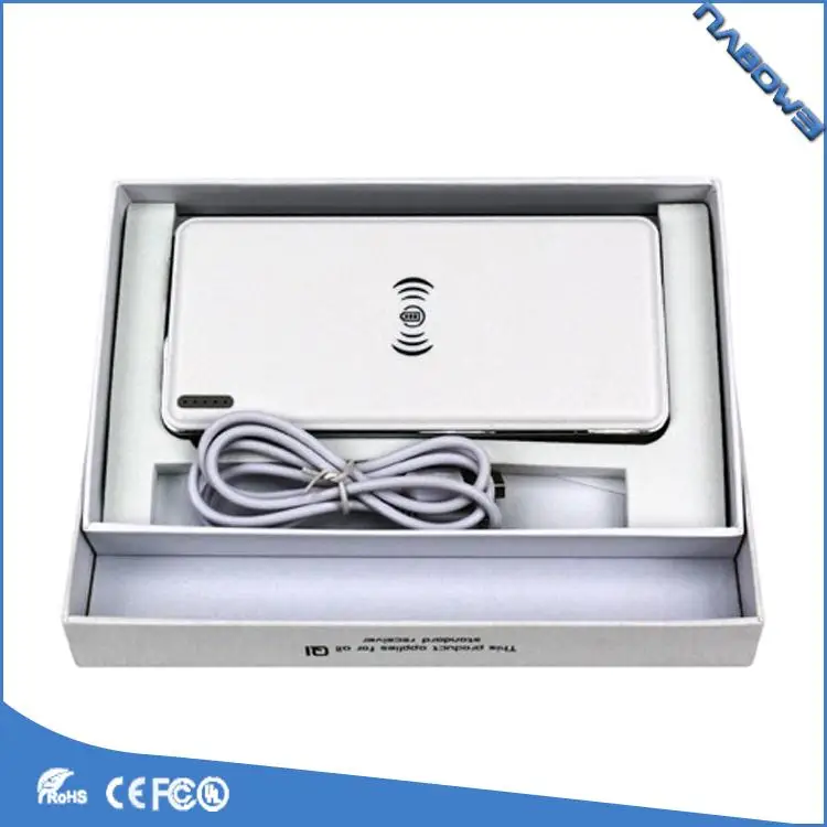 10000 мАч QI Беспроводное зарядное устройство Power Bank для мобильных устройств Сделано в Китае для iphone 8x8 плюс