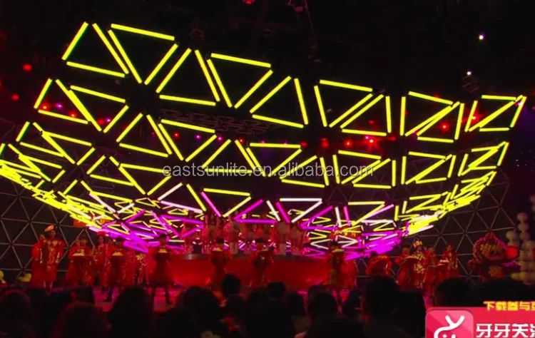 Lifting Kinetic Lighting DMX Winch 3D moving up and down led ball