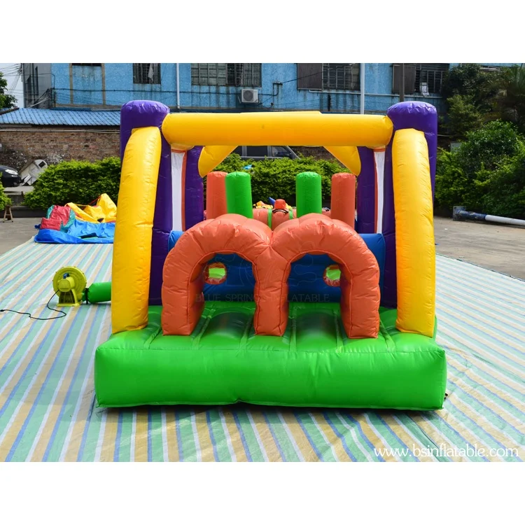 Commercial Inflatable Bouncer Obstacle , Inflatable PVC Tarpaulin Sports Bouncy Castle