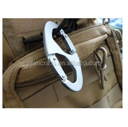 Keychain Keyring Carabiner Snap Hook Clip Paracord Hiking Scouts Buckle Alloy