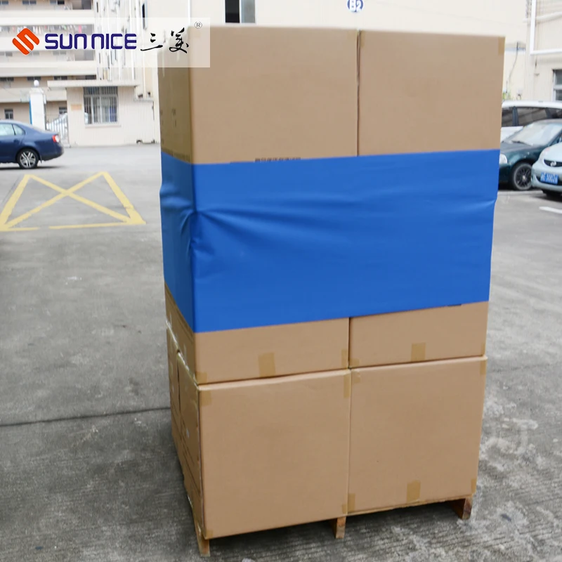 480*4600mm Blue Stretch Wrapper Recycling Pallet Film
