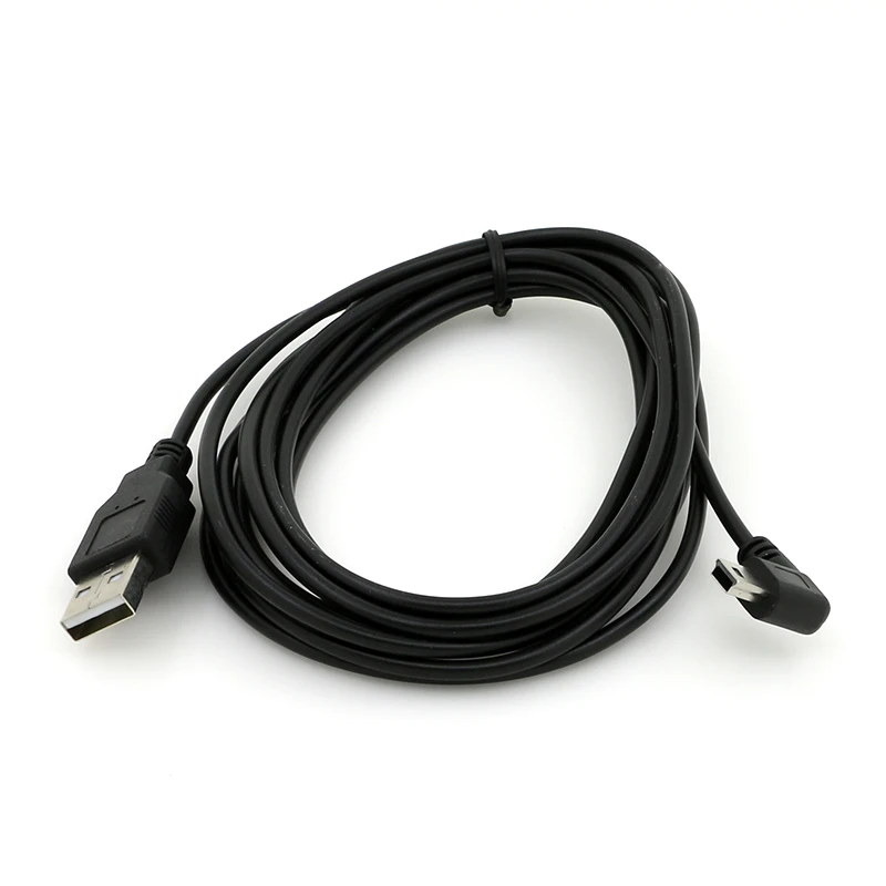 usb shielded high speed cable 2.0 revision USB a male to 90 degree right angle mini charging usb cable