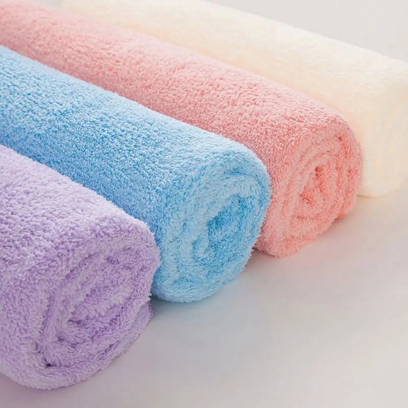 wholesale microfiber hair towel fast drying terry facial towel  hand body wrap spa towel bath baby