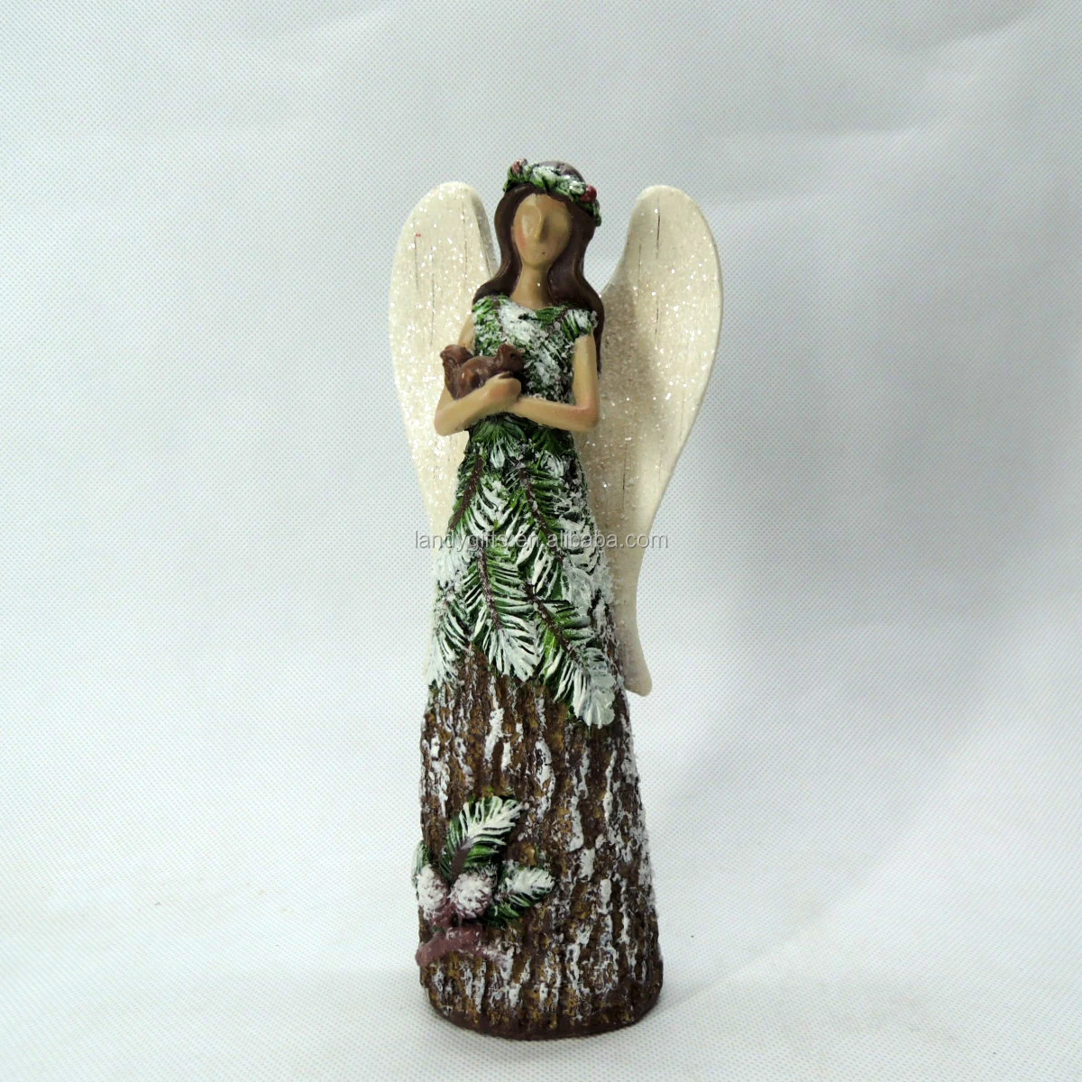 
Fashionable Faceless Forest Angel Figurines Resin,8-Inch 