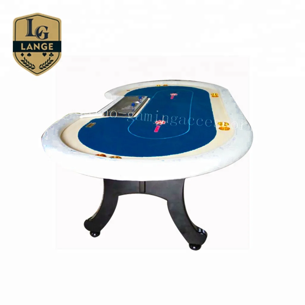 Custom Round Solid Wood Poker Table Texas Table de Poker