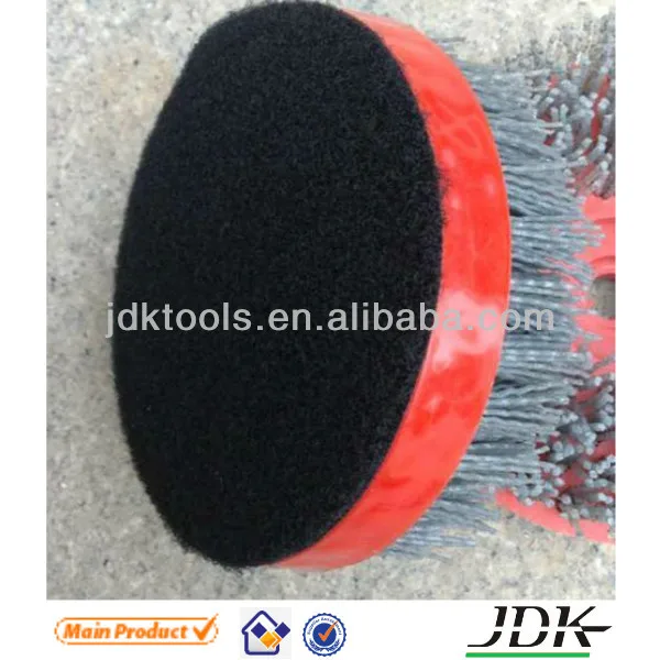 125mm round brush stone surface antique brush for marble granite connection tungsten carbide abrasive brush