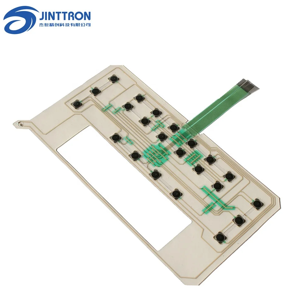 Custom flexible printed circuit film circuit can be combined with membrane keypad/ keyboard switch and PCB board