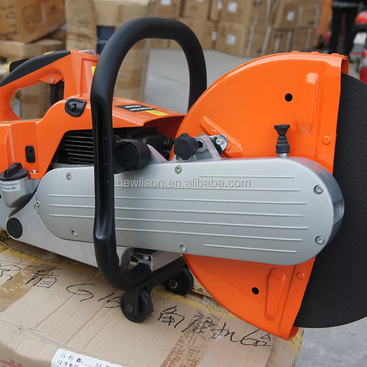 Бензиновый ручной бетонорезак мощностью 350 кВт с лезвием мм