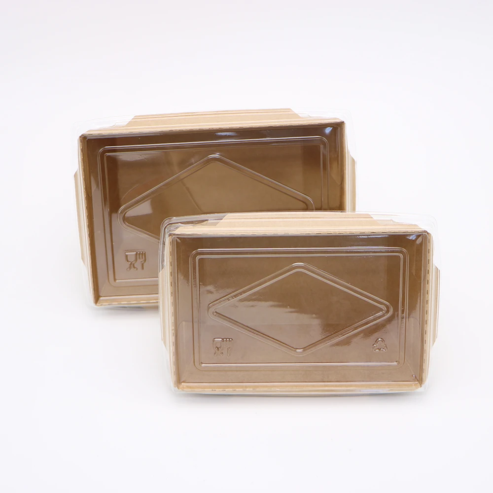 Disposable Food Container Food Storage Kraft Paper Lunch Box takeout food box