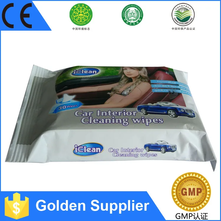 
China Hot Products High Quality Disposable Car Disinfectant And Deodorant Interior Cleaning Wet Wipes 