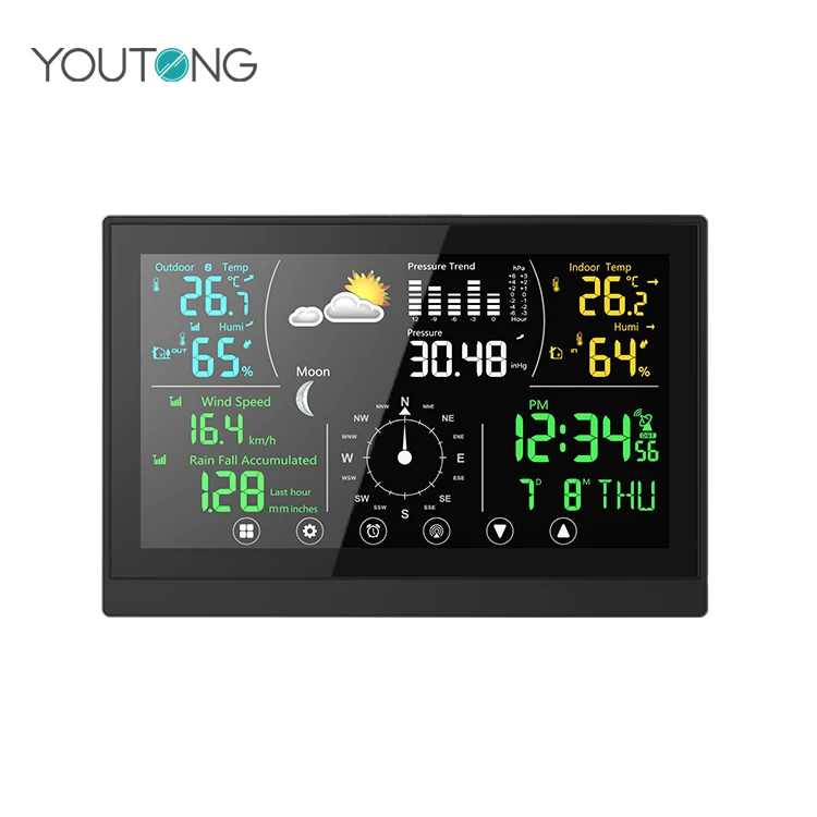 
Full Function Weather Forecast,Digital Thermometer,Wind Speed Wireless Weather Station 