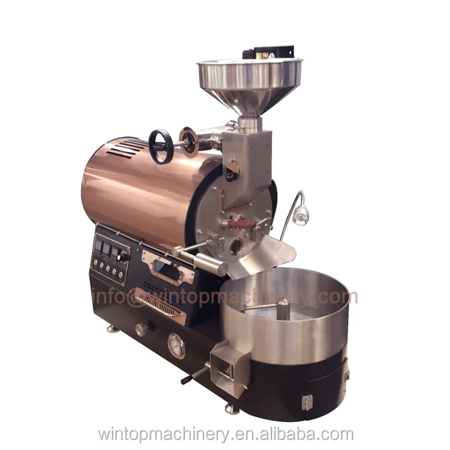 Wintop brand new 1kg 2kg coffee roaster high performance Commercial shop/home stainless steel drum Coffee Roaster