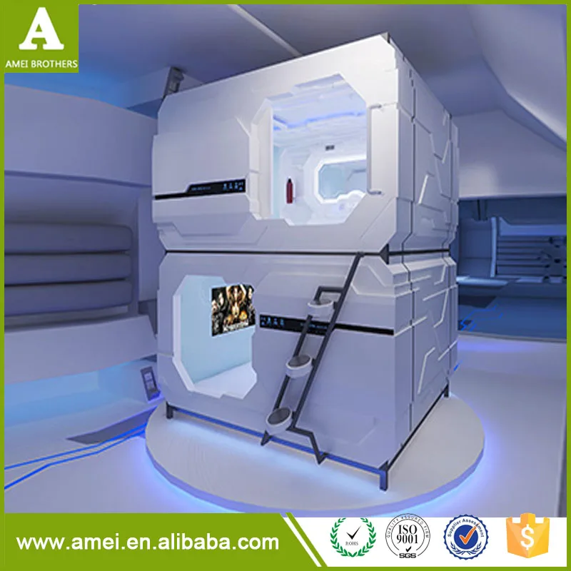 Vavuum forming Pod hotel Smart Furniture Double Bunk Capsulel Beds