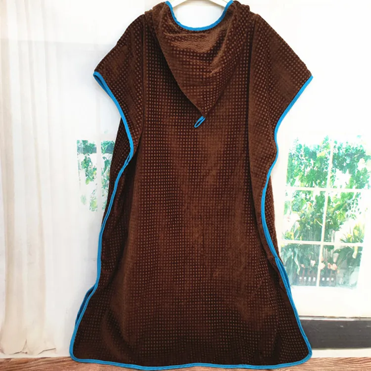 100% cotton beach hooded towel ponchos pattern for adult