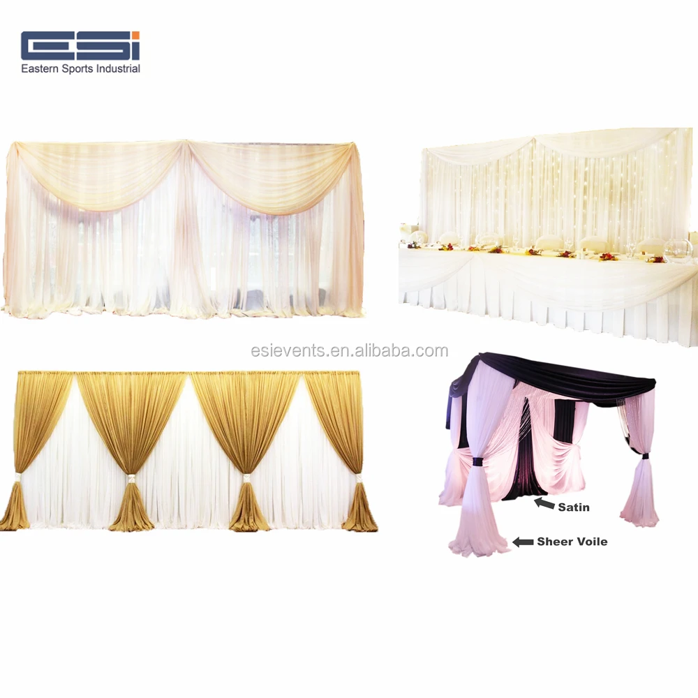 ESI factory Wholesale pipe and drape wedding backdrop stand for wedding