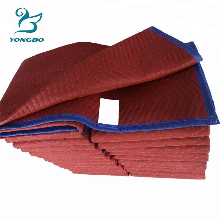 High Quality Moving Blanket Recycle Camp Moving Blanket Woven Square Plain Furniture Protect Moving Blanket OEM & ODM Twill