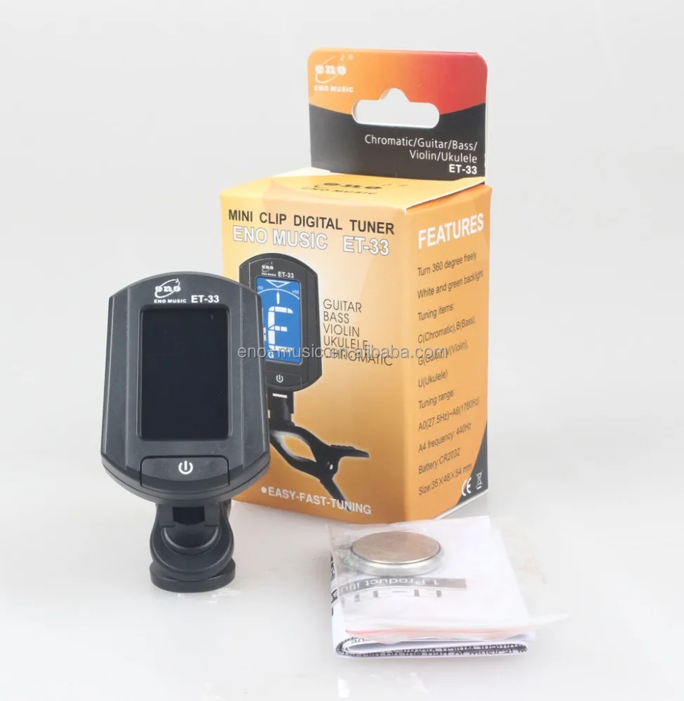 
LCD Clip-On Digital Electronic Acoustic Guitar Tuner ET33 