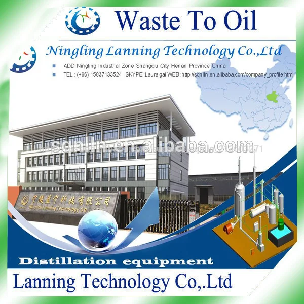горячая продажа 5 тонн/партии отработанное масло двигателя дистилляции завод шин нефтеперерабатывающей машины