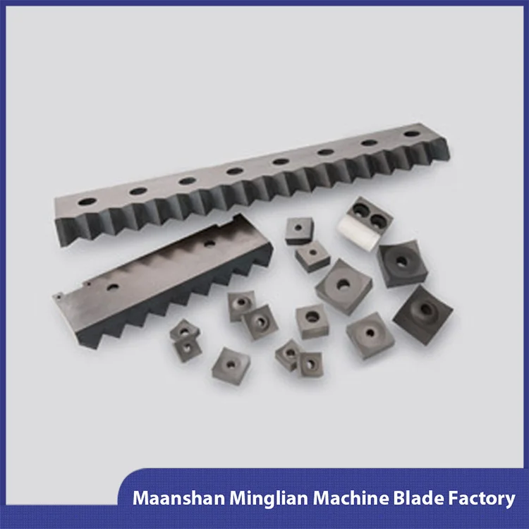 Minglian plastic shredder blades/knife shredder knife for shredding tyre metal and plastic