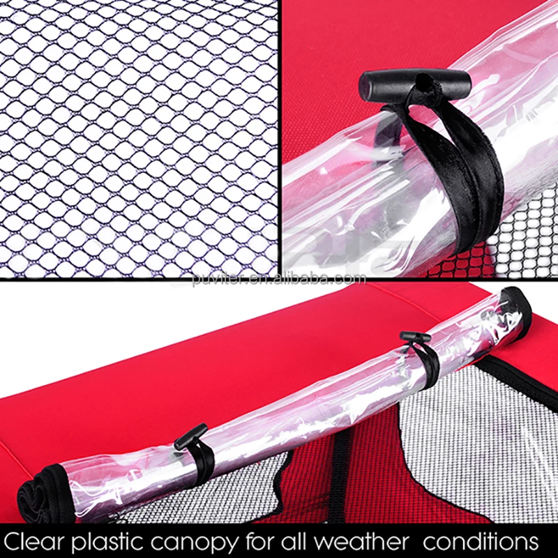 
Pet Bike Trailer Dog Cat Bicycle Pram Stroller Jogger Foldable(PT004) 