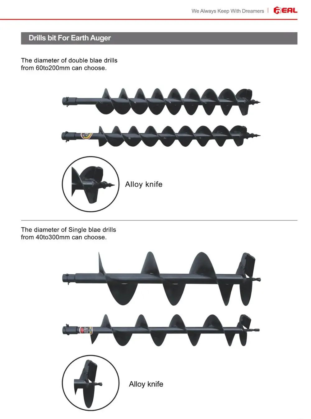 Ground Drill For Tree Planting earth auger carbide concrete drill bit