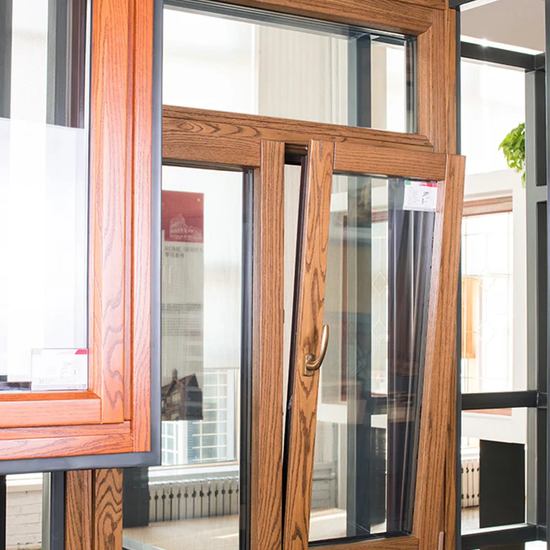 Germany PHI certificate  high energy  performance thermal break aluminium wood  passive windows for house