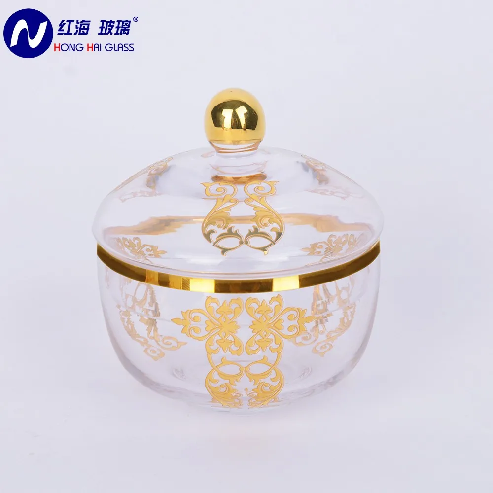 Glassware Wholesalers  of New technology Mouth Blown Arabic Sugar Bowl