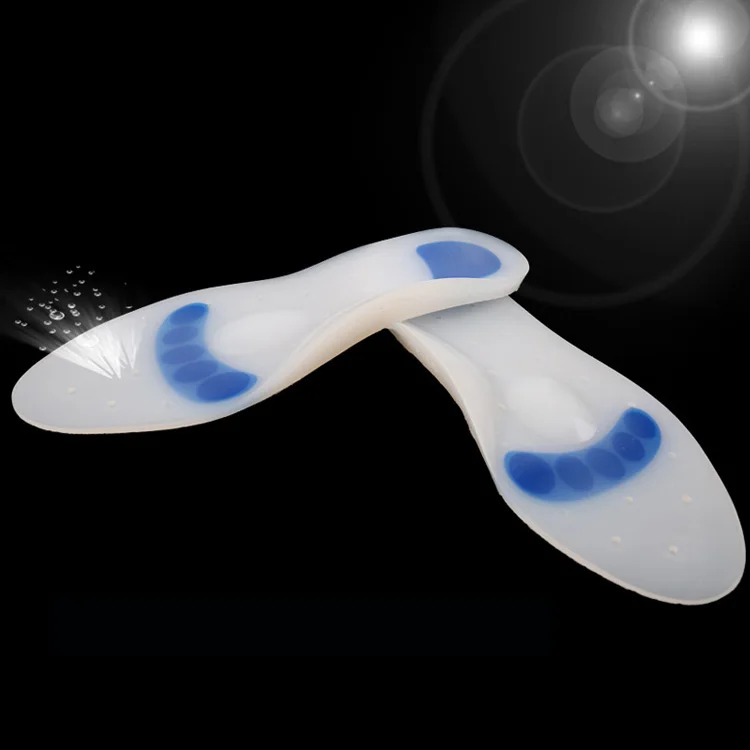 wholesale medical white plantar fasciitis foot diabetic silicone gel comfort insole for shoes