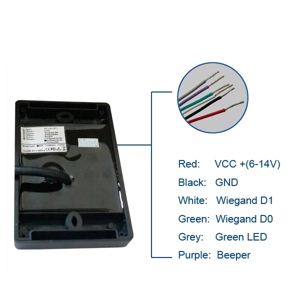 10cm short range access control contactless rfid card Reader Wiegand34/ 26 RS232 RS485
