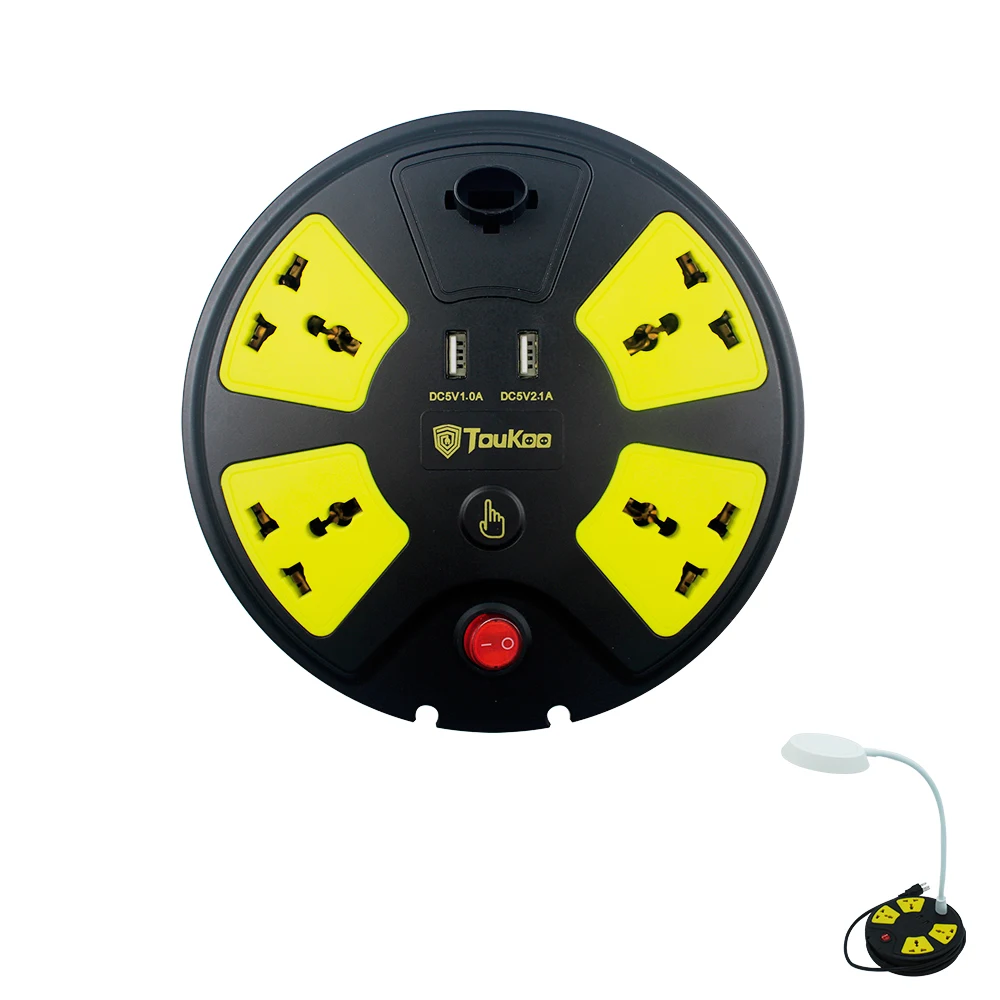 USB прикроватный столик и настольная лампа с 3 портами USB для зарядки и 4 универсальных розеток сетевой фильтр светодиодный настенный светильник для спальни/прикроватная тумбочка