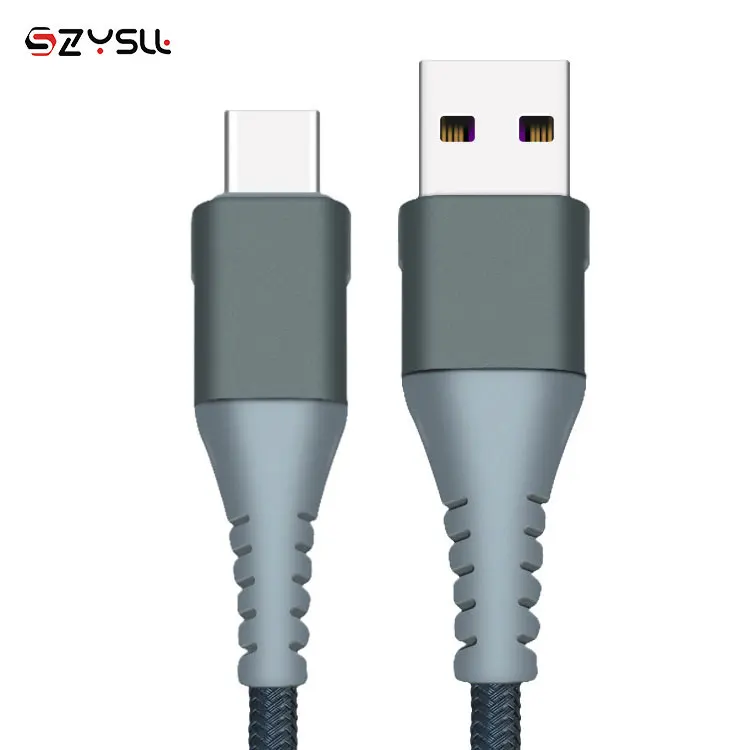 
2020 New OEM/ODM 5A PD fast charging Fish Tape braided 1m/2m/3m USB 3.1 Type C Cable 