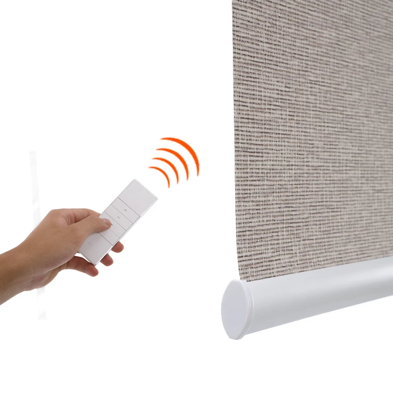 Electric Motorized Vertical Blind Track, Horizontal Motorized Balcony Roller Blinds