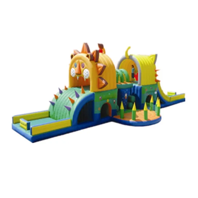 China cheap game outdoor race large mega bouncy castle crazy custom inflatable 5k run insane obstacle course for sale